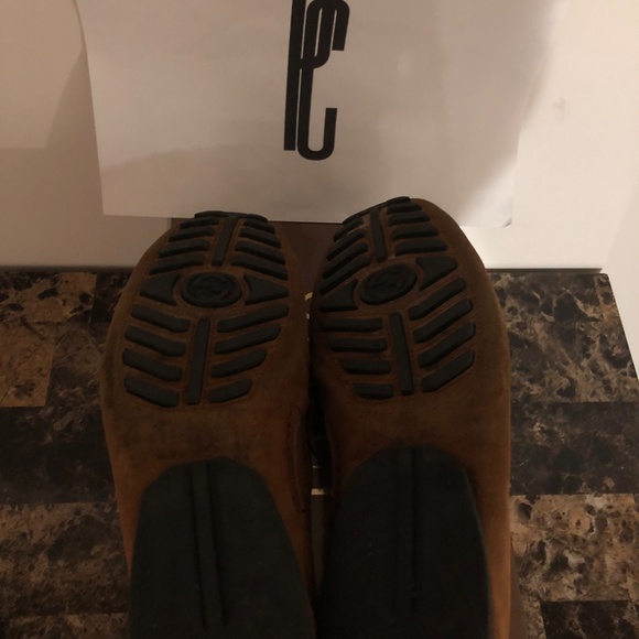 Gucci Moca Pelle S Gomma Suede Cudu Moccasin Loafers - Picture 9 of 10